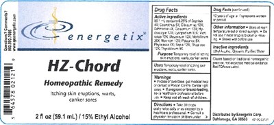 Hz-chord (Hz Chord 2 Oz. Bottle Label)